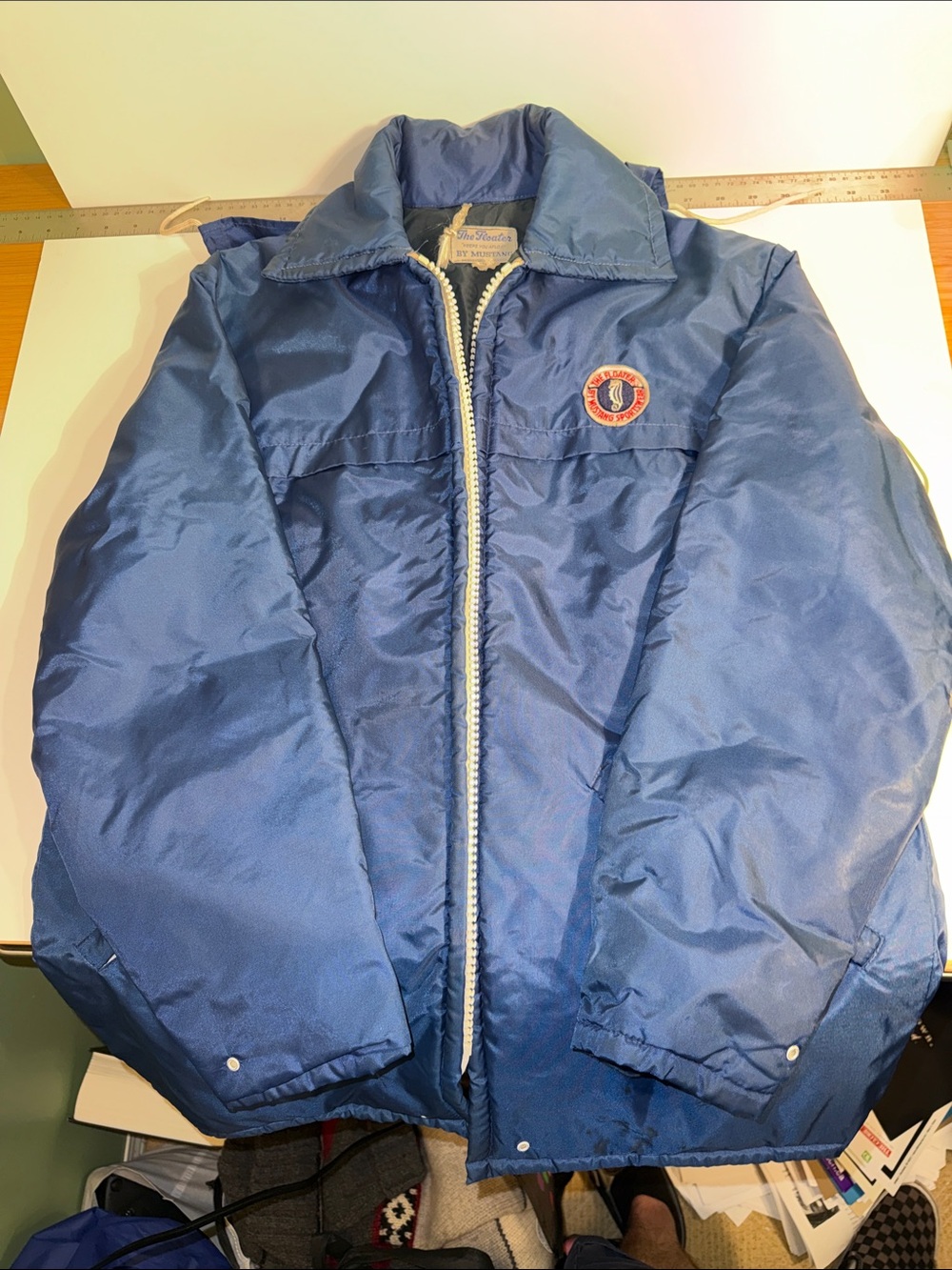 Mustang Floater Jacket. medium, Blue